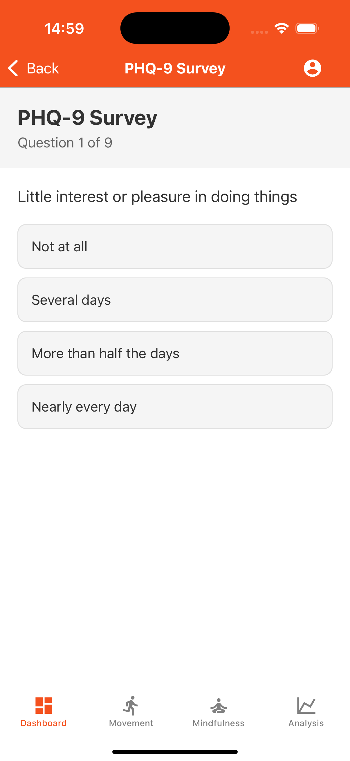 Simple Interface App Screen